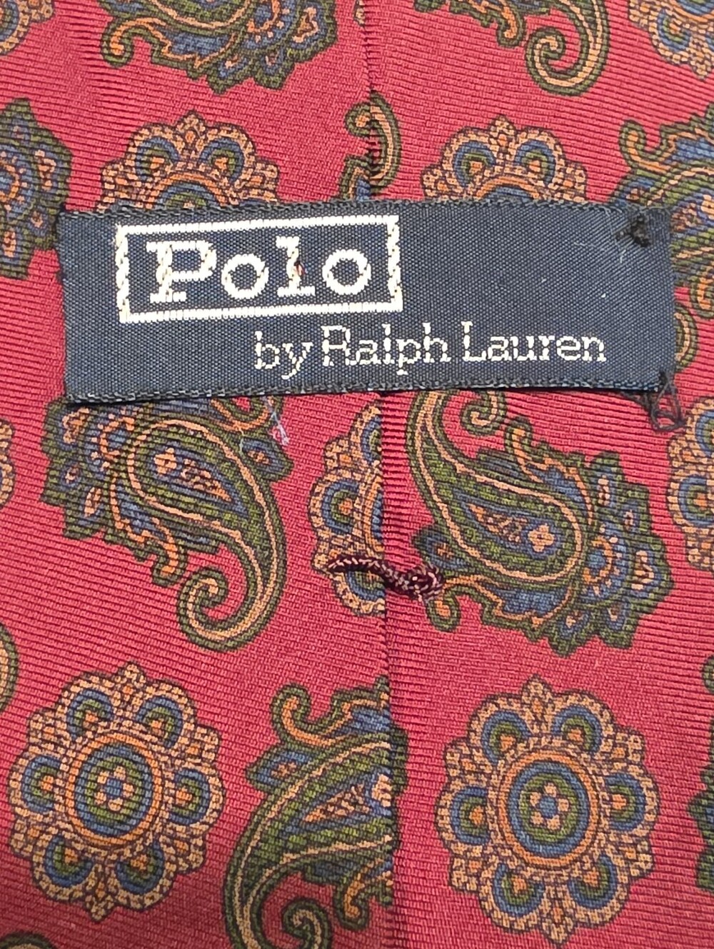 Polo by Ralph Lauren Red Paisley & Floral Silk Tie